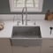 Alfi Brand Gray Matte Smooth Apron 30" x 18" Single Bowl Fireclay Farm Sink ABF3018-GM - alternate 3